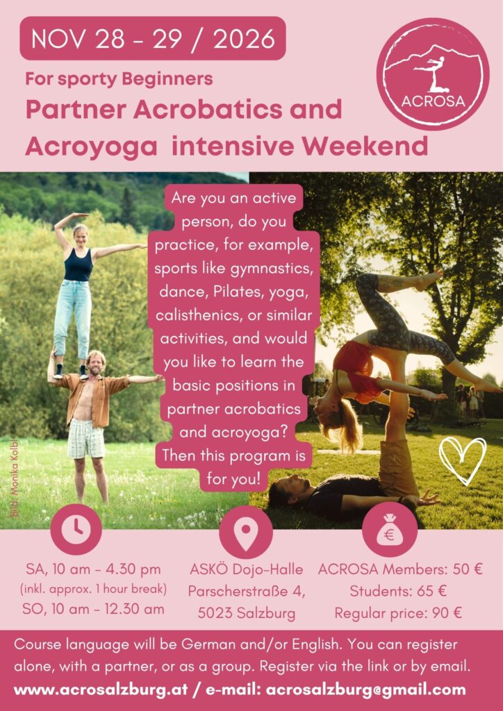Acroyoga intense weekend Salzburg 2026