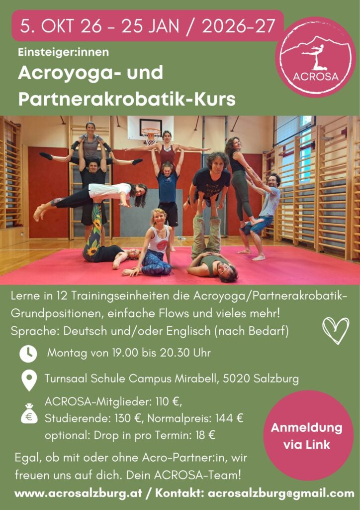 Acroyoga Beginner Kurs Salzburg 2026